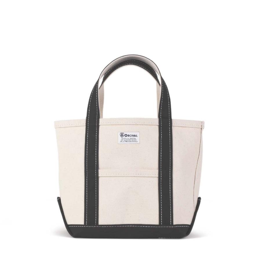 ORCIVAL (オーシバル) / OR-H0285 KWC キャンバス トート バッグ Sサイズ - ECRU × CHARCOAL | ORCIVAL