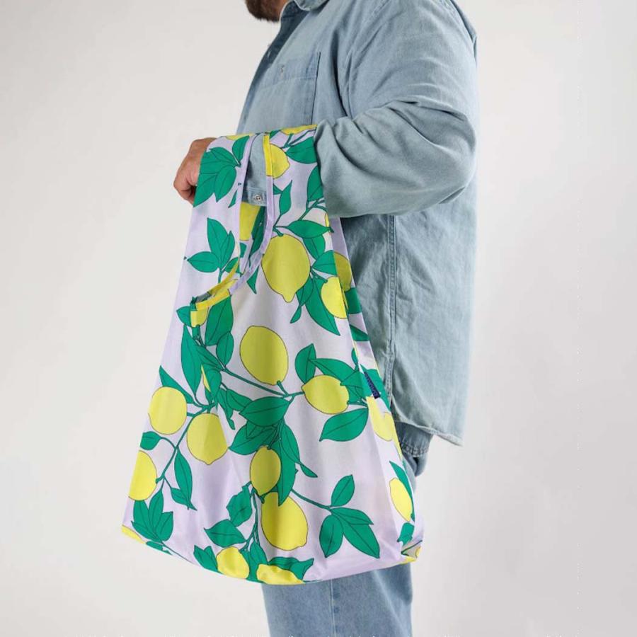BAGGU バグー STANDARD エコバッグ レモンツリー 2023年 新色 洗濯可能 折り畳み コンパクト 軽量 大容量 レジバッグ 買い物 大きい レジ袋 コンビニ袋 入園 … | BAGGU | 02