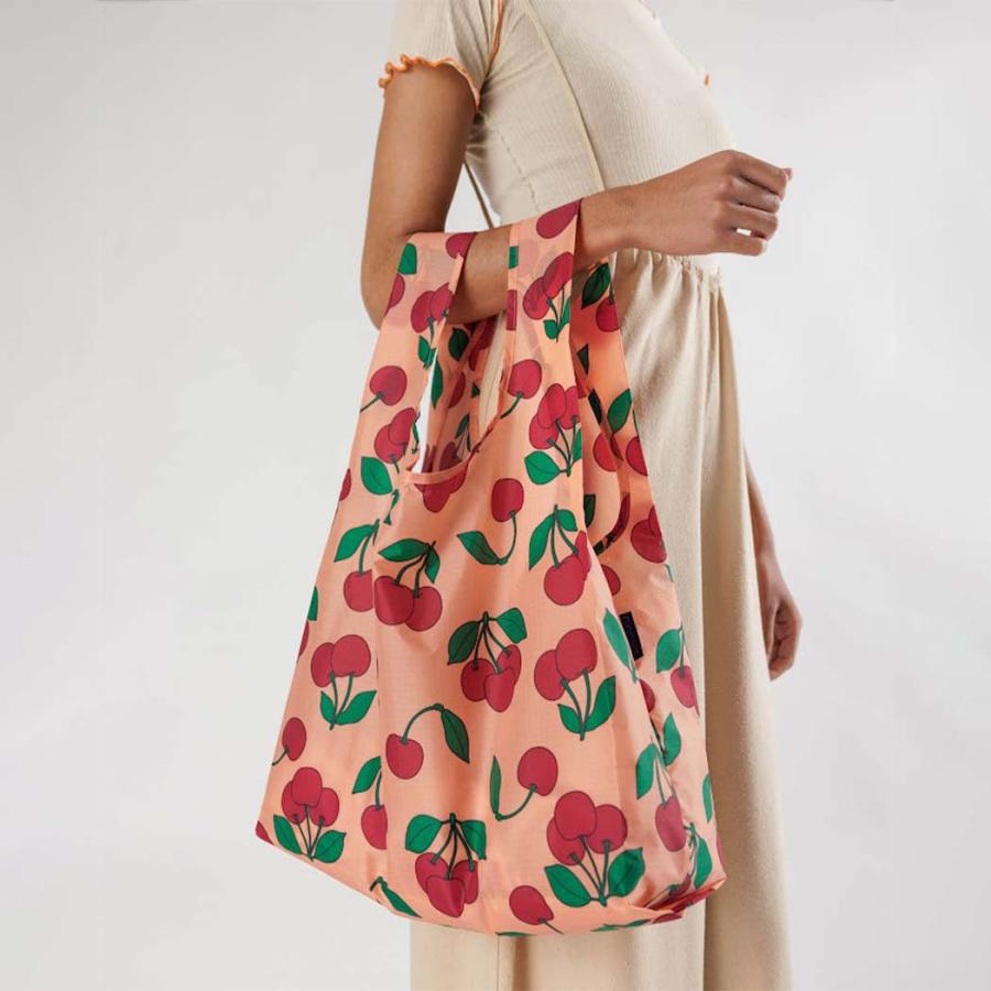 BAGGU バグー STANDARD エコバッグ オレンジチェリー 2023年 新色 洗濯可能 折り畳み コンパクト 軽量 大容量 レジバッグ 買い物 大きい レジ袋 コンビニ袋 入… | BAGGU | 02