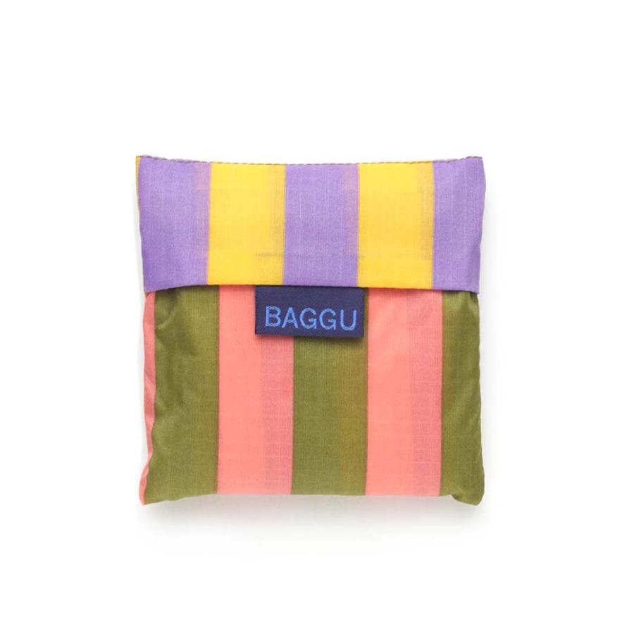 BAGGU バグー STANDARD エコバッグ キルトストライプ 雑誌 Safari 4月号 掲載 2023年 新色 洗濯可能 折り畳み コンパクト 軽量 大容量 レジバッグ 買い物 大き… | BAGGU | 03