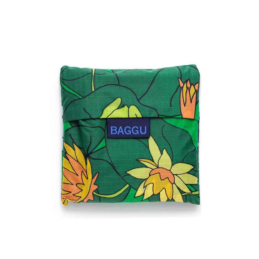 BAGGU バグー STANDARD エコバッグ ロータスｘフロッグ バッグ a4 レディース 軽量 2023年 新色 洗濯可能 折り畳み コンパクト 大容量 レジバッグ 買い物 大き… | BAGGU | 03