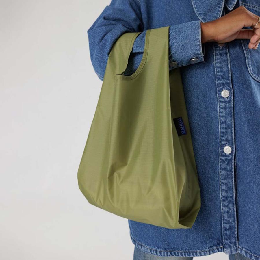 BAGGU バグー BABY エコバッグ ピスタチオグリーン 2023年 新色 ベビー 洗濯可能 折り畳み コンパクト 軽量 ミニ コンビニ レジ袋型 入園 入学 準備 サブバッ… | BAGGU | 02