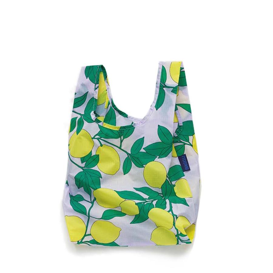 BAGGU バグー BABY エコバッグ レモンツリー 2023年 新色 ベビー 洗濯可能 折り畳み コンパクト 軽量 ミニ コンビニ レジ袋型 入園 入学 準備 サブバッグ 新生… | BAGGU