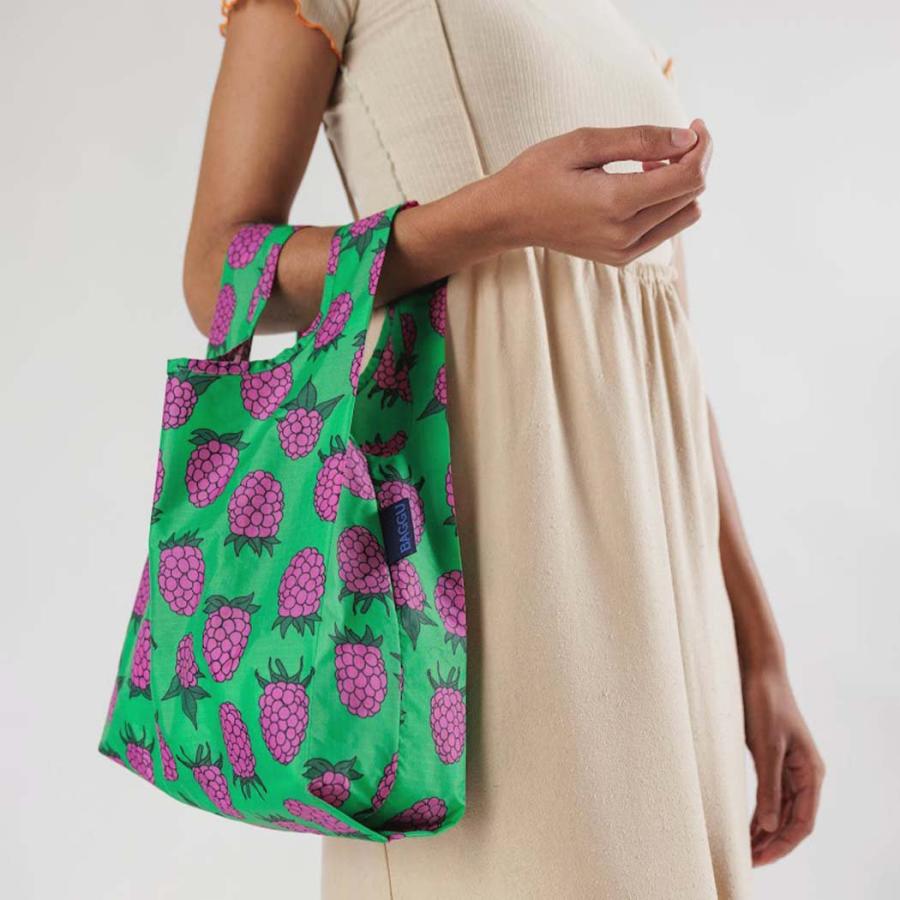 BAGGU バグー BABY エコバッグ グリーンラズベリー 2023年 新色 ベビー 洗濯可能 折り畳み コンパクト 軽量 ミニ コンビニ レジ袋型 入園 入学 準備 サブバッ… | BAGGU | 02