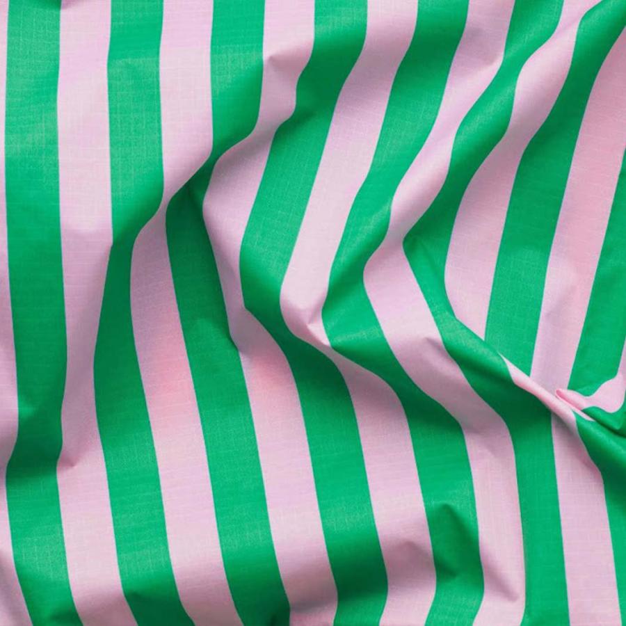 BAGGU バグー BABY エコバッグ ストライプ ピンク × グリーン 2023年 新色 ベビー 洗濯可能 折り畳み コンパクト 軽量 ミニ コンビニ レジ袋型 入園 入学 準… | BAGGU | 01