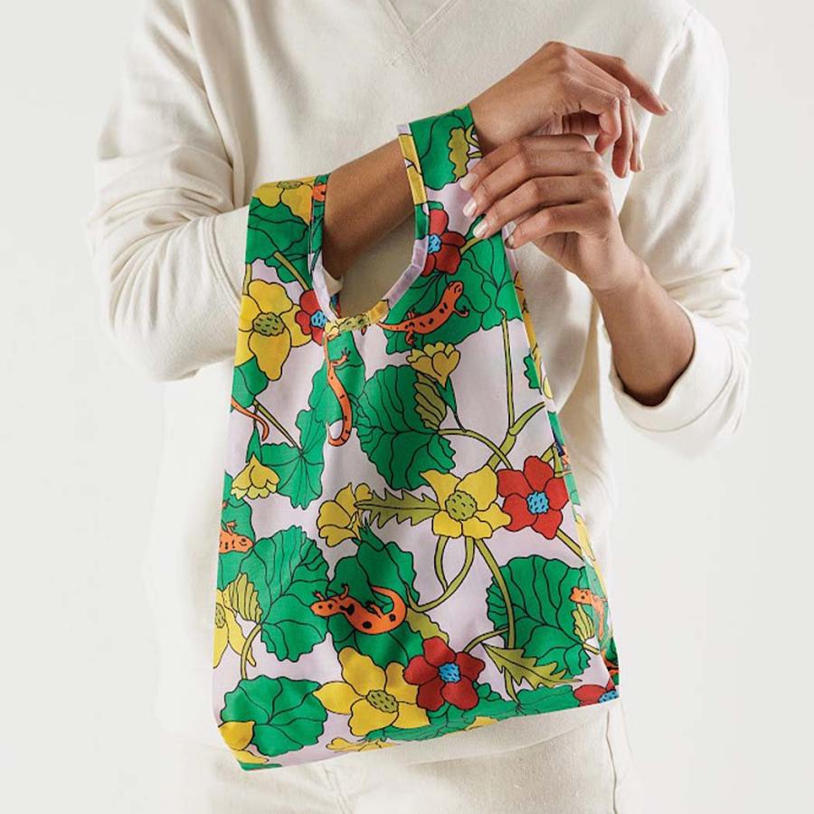 BAGGU バグー BABY エコバッグ マリーゴールドｘイモリ 2023年 新色 ベビー 洗濯可能 折り畳み コンパクト 軽量 ミニ コンビニ レジ袋型 入園 入学 準備 サブ… | BAGGU | 02