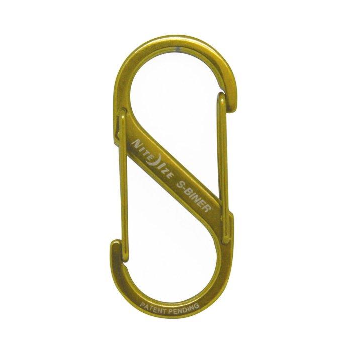 NITE IZE S-Biner ナイトアイズ エスビナー ブラス #2 カラビナ キーホルダー アクセサリー キーリング | NITE IZE | 01