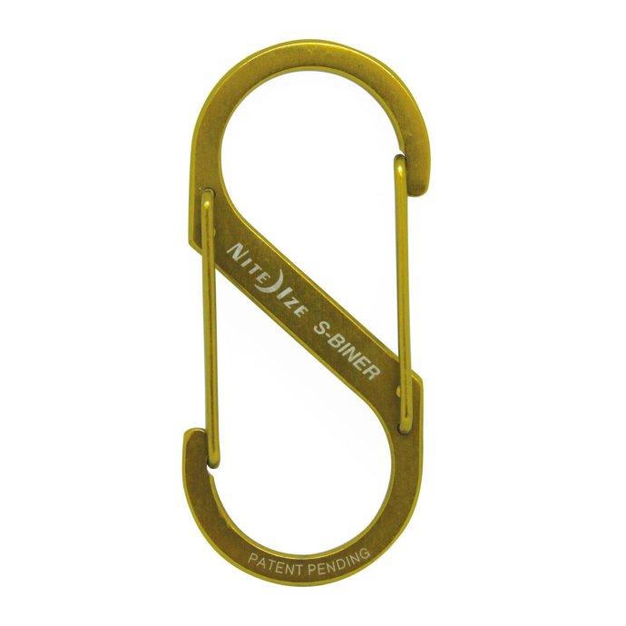 NITE IZE S-Biner ナイトアイズ エスビナー ブラス #3 カラビナ キーホルダー アクセサリー キーリング | NITE IZE | 01