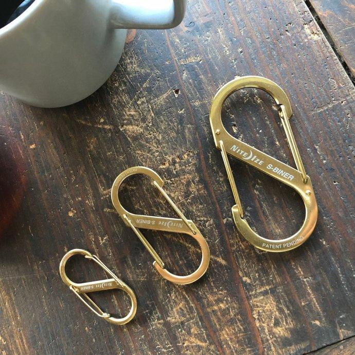 NITE IZE S-Biner ナイトアイズ エスビナー ブラス #3 カラビナ キーホルダー アクセサリー キーリング | NITE IZE | 02