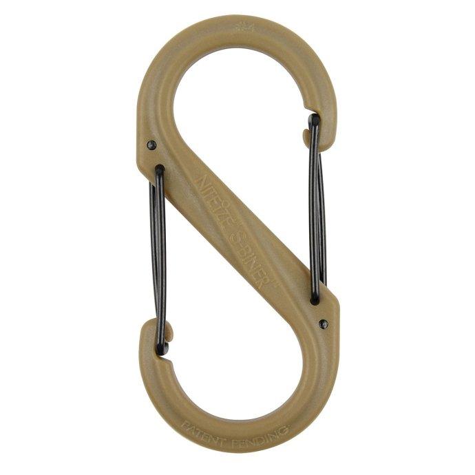 NITE IZE S-Biner ナイトアイズ エスビナー プラスチック #4 コヨーテ カラビナ キーホルダー アクセサリー キーリング | NITE IZE | 01