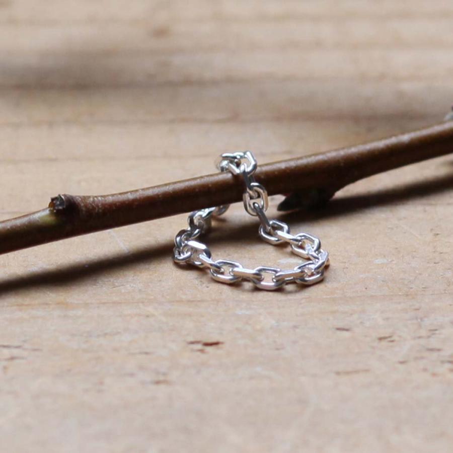 BYOKA ビョーカ R2403 FACET CHAIN RING チェーン リング シルバー 指輪 ニュアンス ファッション 20代 30代 40代 50代 おしゃれ 人気 シンプル | BYOKA