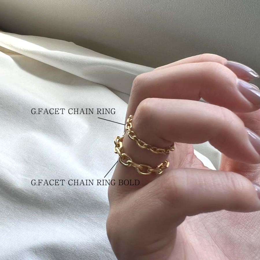 BYOKA ビョーカ R2403 FACET CHAIN RING チェーン リング シルバー 指輪 ニュアンス ファッション 20代 30代 40代 50代 おしゃれ 人気 シンプル | BYOKA | 04