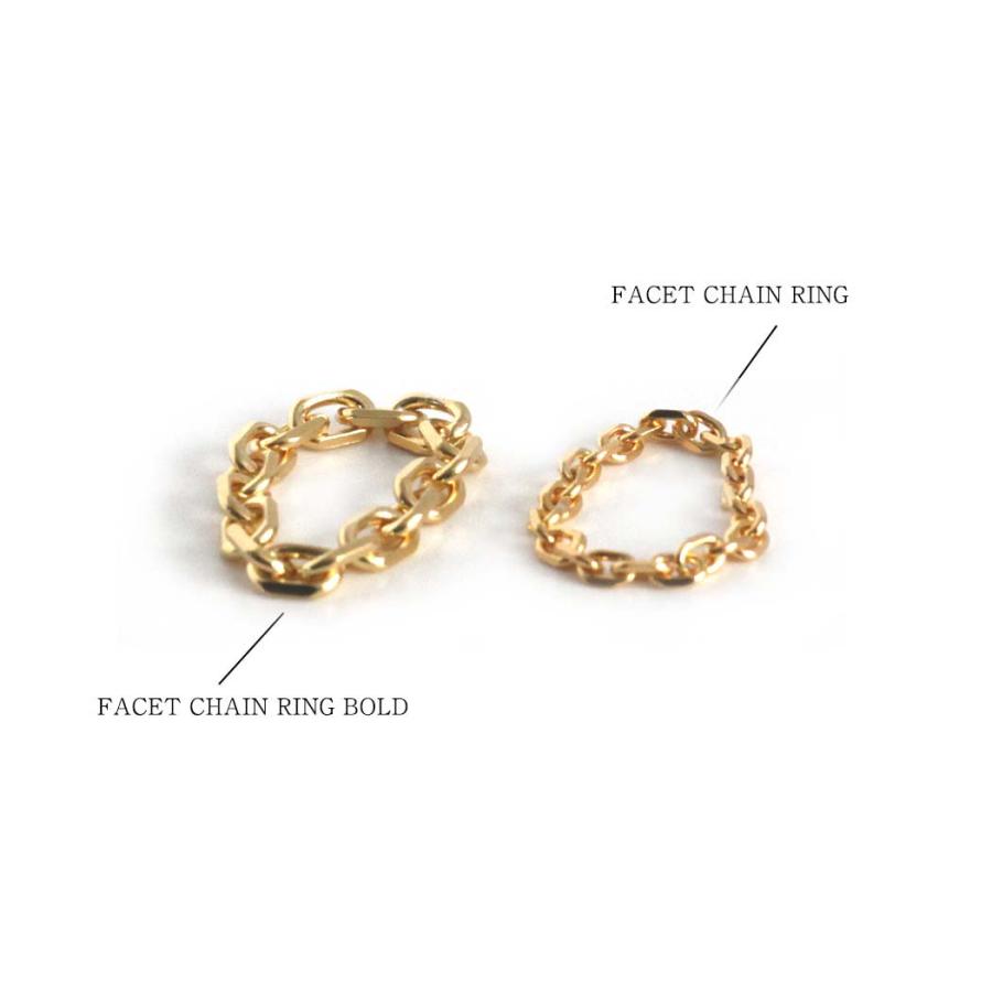 BYOKA ビョーカ GR2403 G.FACET CHAIN RING チェーン リング ゴールド 指輪 ニュアンス ファッション 20代 30代 40代 50代 おしゃれ 人気 シンプル | BYOKA | 02