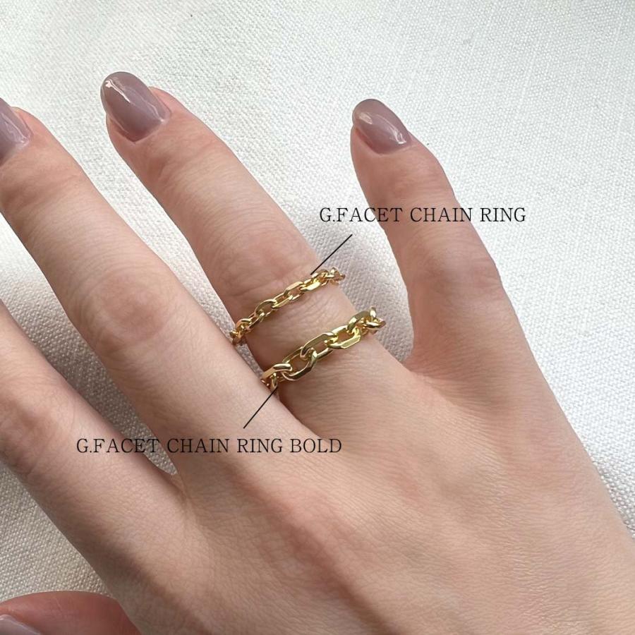BYOKA ビョーカ GR2404 G.FACET CHAIN RING BOLD チェーン リング ゴールド 指輪 ニュアンス ファッション 20代 30代 40代 50代 おしゃれ 人気 シンプル | BYOKA | 03
