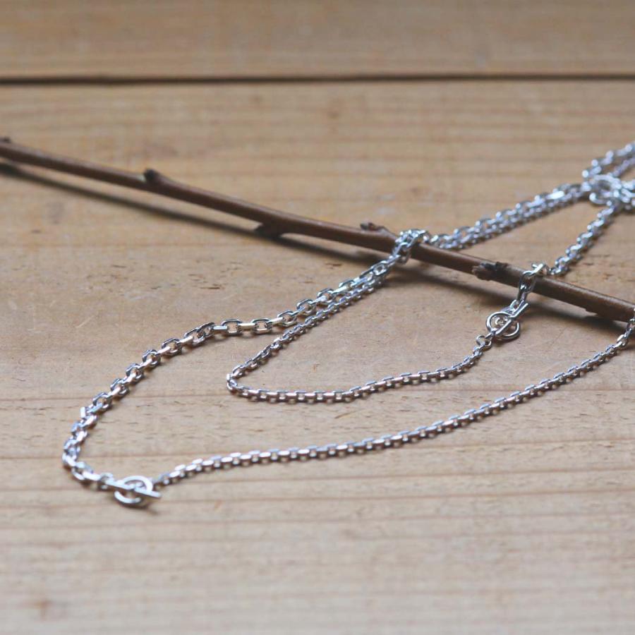 BYOKA ビョーカ N2401 2B4N CHAIN NECKLACE シルバー チェーン ネックレス ロング マンテル 20代 30代 40代 50代 プレゼント ギフト ファッション おしゃれ 人… | BYOKA