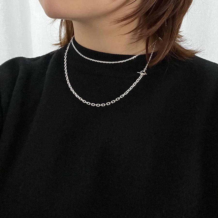 BYOKA ビョーカ N2401 2B4N CHAIN NECKLACE シルバー チェーン ネックレス ロング マンテル 20代 30代 40代 50代 プレゼント ギフト ファッション おしゃれ 人… | BYOKA | 07