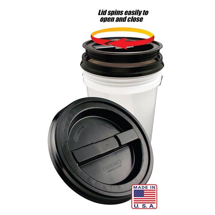 LEAKTITE / Screw-Top Lid 5ガロンバケツ用スクリュートップリッド（フタ） ブラック アメリカ製 インテリア 掃除グッズ ゴミ箱 雑貨 USA プチギフト プレゼン… | LEAKTITE | 03