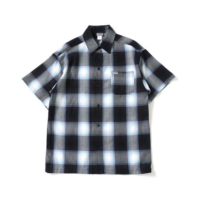 CalTop（キャルトップ） / 2000 オンブレチェック S/Sシャツ - Navy/Sky ネイビースカイ プチギフト プレゼント お祝い 贈り物 ポイント 消化 買いまわり | Cal Top