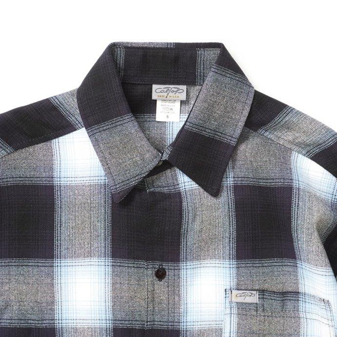 CalTop（キャルトップ） / 2000 オンブレチェック S/Sシャツ - Navy/Sky ネイビースカイ プチギフト プレゼント お祝い 贈り物 ポイント 消化 買いまわり | Cal Top | 02