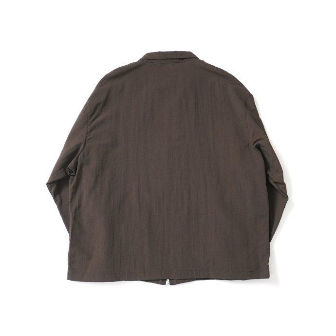 SMOKE T ONE / SHELLED NYLON BZ TOP - Brown ナイロンブルゾン ブラウン |  | 01