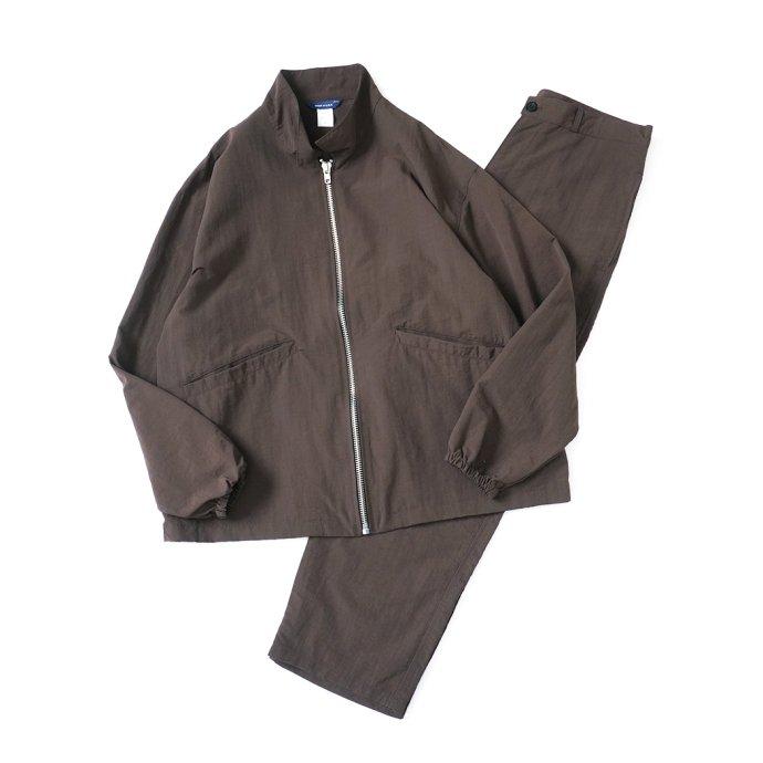 SMOKE T ONE / SHELLED NYLON TROUSERS - Brown ナイロントラウザーズ ブラウン |  | 06