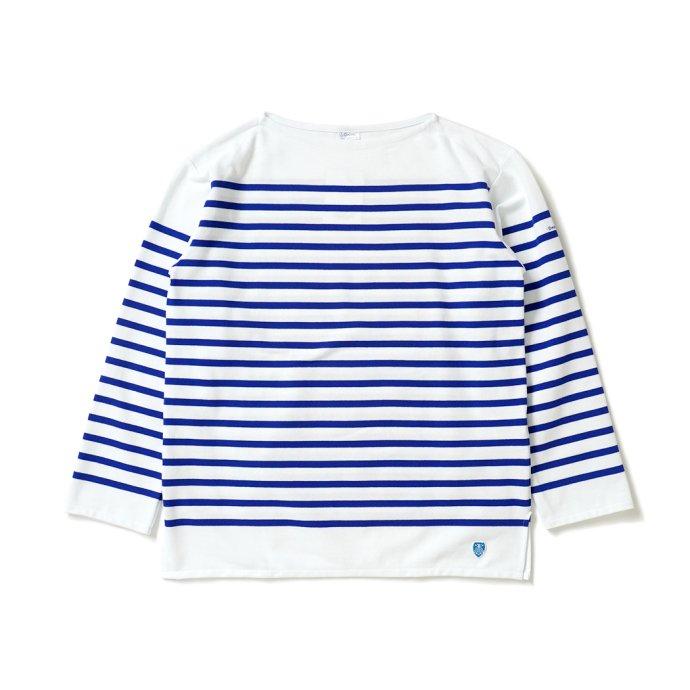 ORCIVAL オーシバル / ラッセルフレンチセーラーTシャツ - White/Bleu ホワイト×ブルー 6101 フランス製 メンズサイズ ボーダー バスク | ORCIVAL