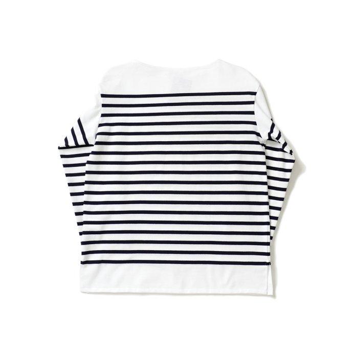 ORCIVAL オーシバル / ラッセルフレンチセーラーTシャツ - White/Pirate ホワイト×ネイビー 6101 フランス製 メンズサイズ ボーダー バスク | ORCIVAL | 01