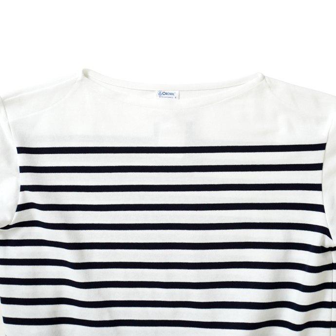 ORCIVAL オーシバル / ラッセルフレンチセーラーTシャツ - White/Pirate ホワイト×ネイビー 6101 フランス製 メンズサイズ ボーダー バスク | ORCIVAL | 02
