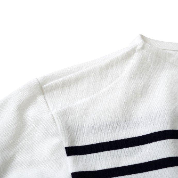 ORCIVAL オーシバル / ラッセルフレンチセーラーTシャツ - White/Pirate ホワイト×ネイビー 6101 フランス製 メンズサイズ ボーダー バスク | ORCIVAL | 05