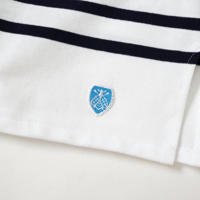 ORCIVAL オーシバル / ラッセルフレンチセーラーTシャツ - White/Pirate ホワイト×ネイビー 6101 フランス製 メンズサイズ ボーダー バスク | ORCIVAL | 07