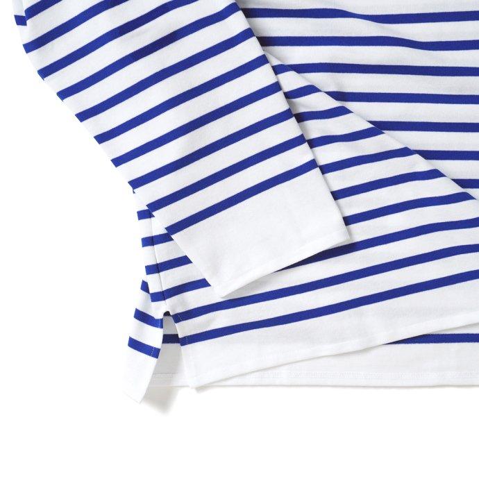 ORCIVAL オーシバル / オーバーサイズ ラッセルフレンチセーラーTシャツ - White/Bleu ホワイト×ブルー 6130 フランス製 メンズサイズ ボーダー バスク | ORCIVAL | 03