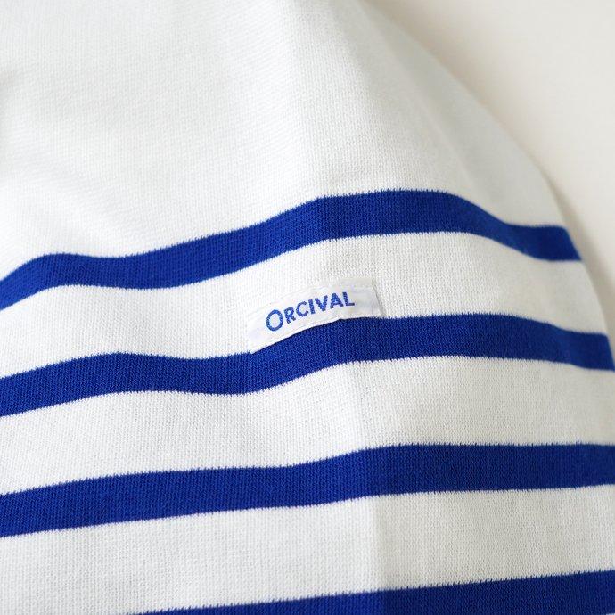 ORCIVAL オーシバル / オーバーサイズ ラッセルフレンチセーラーTシャツ - White/Bleu ホワイト×ブルー 6130 フランス製 メンズサイズ ボーダー バスク | ORCIVAL | 06