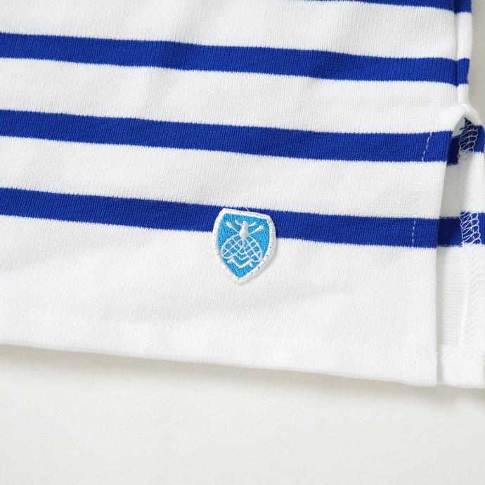 ORCIVAL オーシバル / オーバーサイズ ラッセルフレンチセーラーTシャツ - White/Bleu ホワイト×ブルー 6130 フランス製 メンズサイズ ボーダー バスク | ORCIVAL | 07