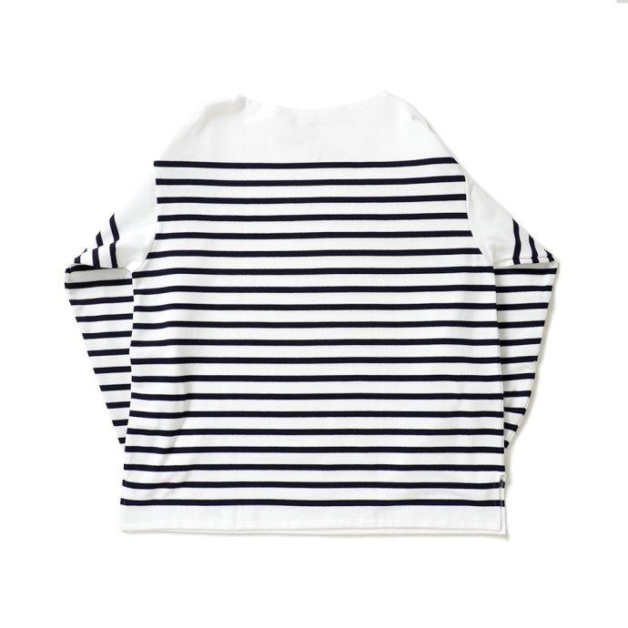 ORCIVAL オーシバル / オーバーサイズ ラッセルフレンチセーラーTシャツ - White/Pirate ホワイト×ネイビー 6130 フランス製 メンズサイズ ボーダー バスク | ORCIVAL | 01