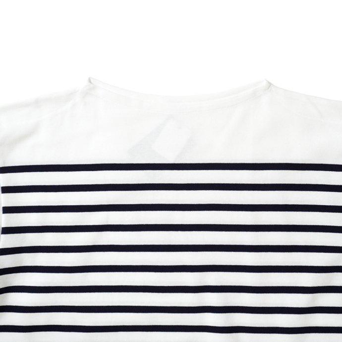 ORCIVAL オーシバル / オーバーサイズ ラッセルフレンチセーラーTシャツ - White/Pirate ホワイト×ネイビー 6130 フランス製 メンズサイズ ボーダー バスク | ORCIVAL | 02