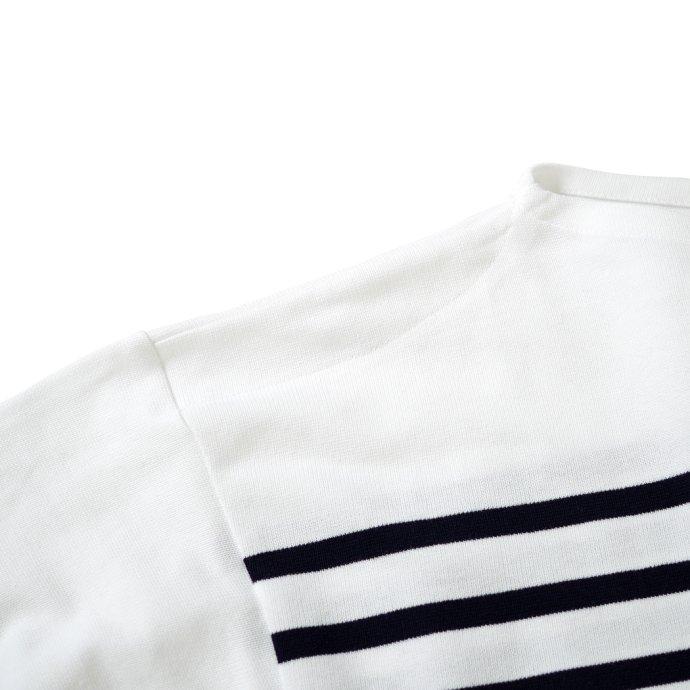 ORCIVAL オーシバル / オーバーサイズ ラッセルフレンチセーラーTシャツ - White/Pirate ホワイト×ネイビー 6130 フランス製 メンズサイズ ボーダー バスク | ORCIVAL | 05