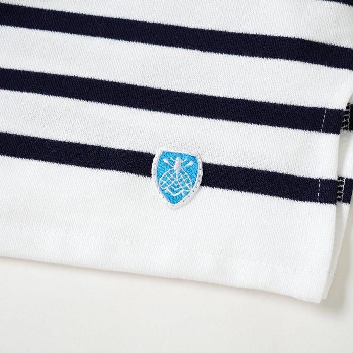 ORCIVAL オーシバル / オーバーサイズ ラッセルフレンチセーラーTシャツ - White/Pirate ホワイト×ネイビー 6130 フランス製 メンズサイズ ボーダー バスク | ORCIVAL | 07