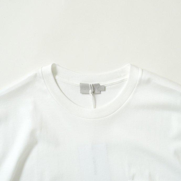 handvaerk ハンドバーク / 60/2 クルーネックポケットビッグTシャツ - White | handvaerk | 02