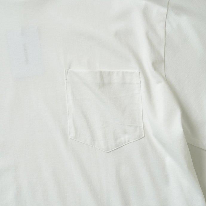 handvaerk ハンドバーク / 60/2 クルーネックポケットビッグTシャツ - White | handvaerk | 03