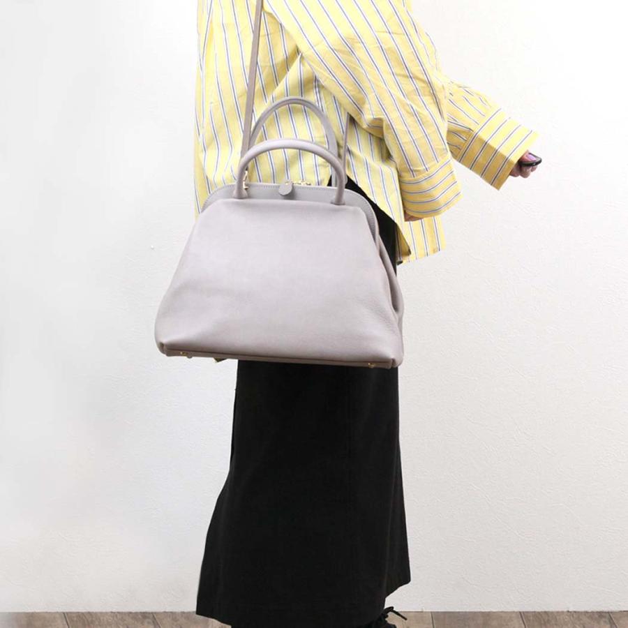 Ense (アンサ) / pens502 gamaguchi bag S ガマグチ 2Way レザー バッグ - ブラック | Ense | 11