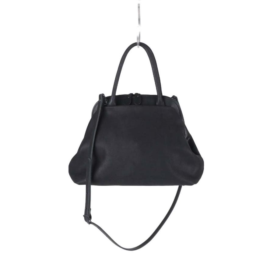 Ense (アンサ) / pens502 gamaguchi bag S ガマグチ 2Way レザー バッグ - ブラック | Ense | 03