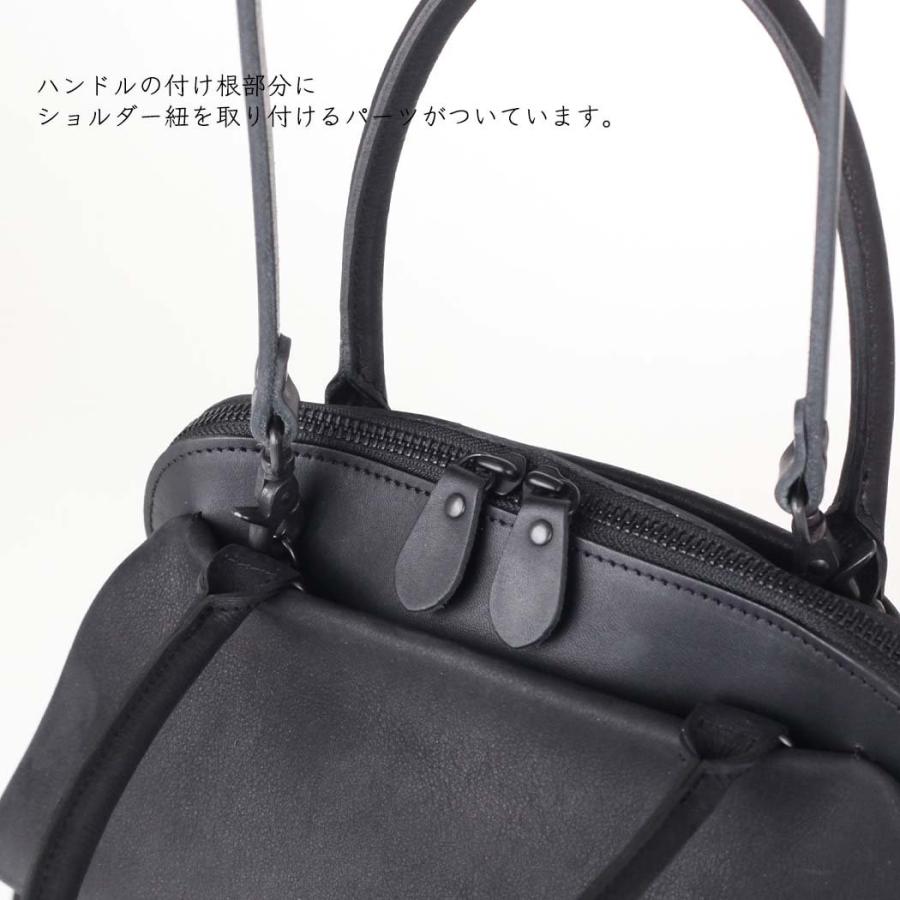 Ense (アンサ) / pens502 gamaguchi bag S ガマグチ 2Way レザー バッグ - ブラック | Ense | 05