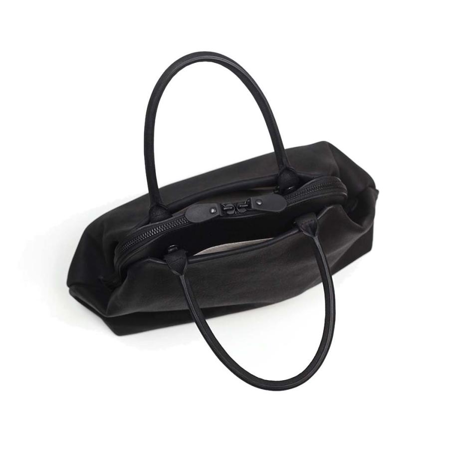 Ense (アンサ) / pens502 gamaguchi bag S ガマグチ 2Way レザー バッグ - ブラック | Ense | 07