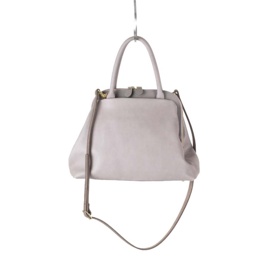 Ense (アンサ) / pens502 gamaguchi bag S ガマグチ 2Way レザー バッグ - グレージュ | Ense | 03