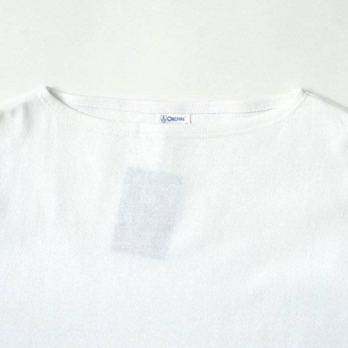 オーシバル ORCIVAL オーバーサイズ コットンロード フレンチ バスク シャツ WHITE 無地 ホワイト B211 フランス製 サイズ7 サイズ8 ビッグサイズ メンズサイ… | ORCIVAL | 02