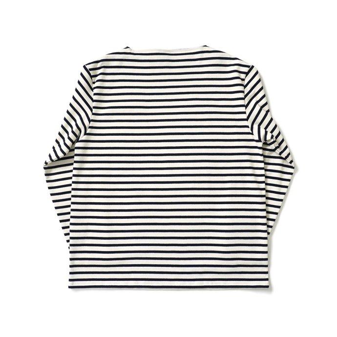 オーシバル ORCIVAL オーバーサイズ コットンロード フレンチ バスク シャツ ECRU x MARINE 生成 ／ ネイビー B211 フランス製 サイズ7 サイズ8 ビッグサイズ … | ORCIVAL | 01