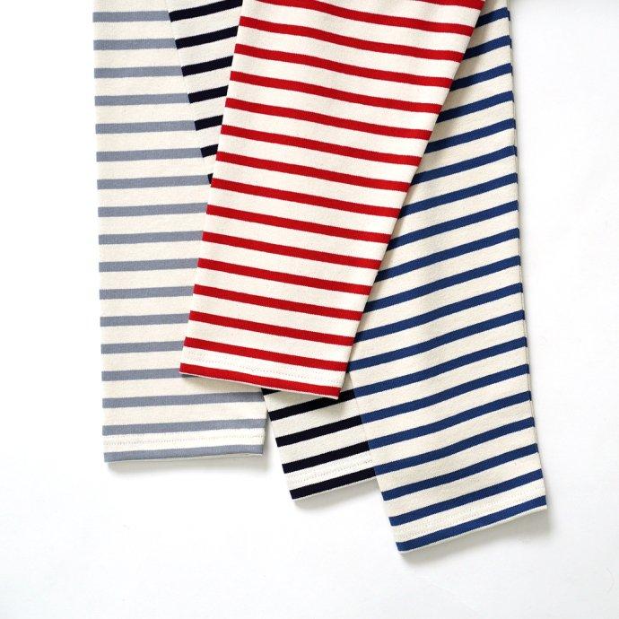 オーシバル ORCIVAL オーバーサイズ コットンロード フレンチ バスク シャツ ECRU x POPPY 生成 ／ レッド B211 フランス製 サイズ7 サイズ8 ビッグサイズ メ… | ORCIVAL | 05