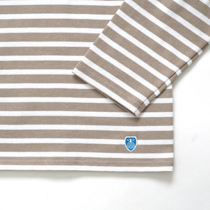 オーシバル ORCIVAL オーバーサイズ コットンロード フレンチ バスク シャツ PLANE x WHITE ベージュ ／ ホワイト B211 フランス製 サイズ7 サイズ8 ビッグサ… | ORCIVAL | 03