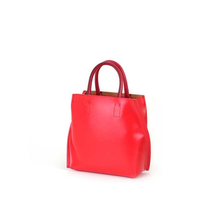 COURTNEY ORLA (コートニーオーラ) SLOPE TOTE s レッド/キャメル SLO23SPV011002RD/CAM トートバッグ 赤  シンプル 無地 鞄 ビジネス 通勤 仕事 FES10 | COURTNEY ORLA | 02