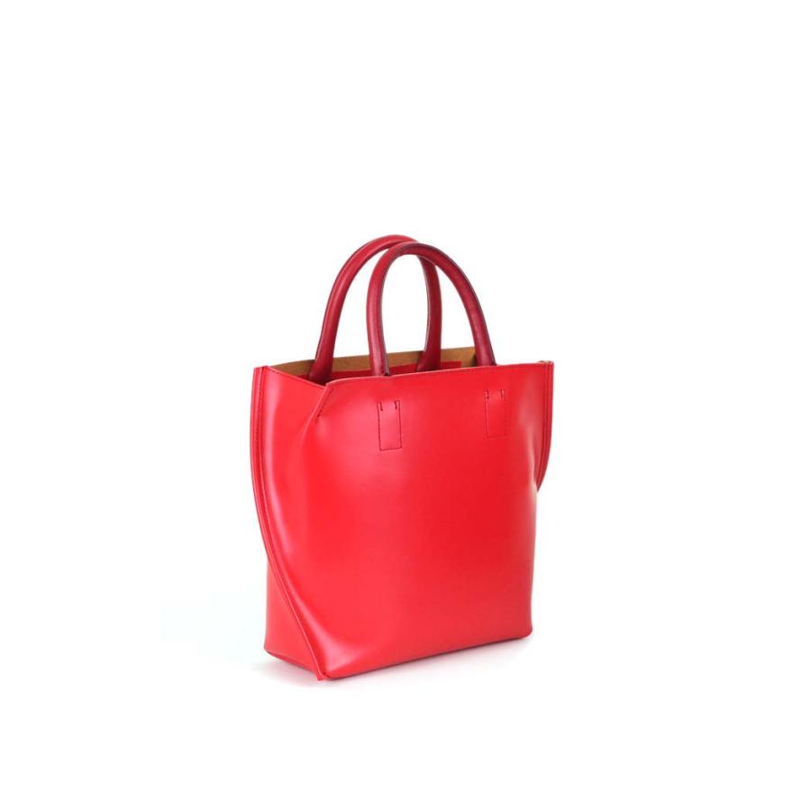 COURTNEY ORLA (コートニーオーラ) SLOPE TOTE s レッド/キャメル SLO23SPV011002RD/CAM トートバッグ 赤  シンプル 無地 鞄 ビジネス 通勤 仕事 FES10 | COURTNEY ORLA | 03